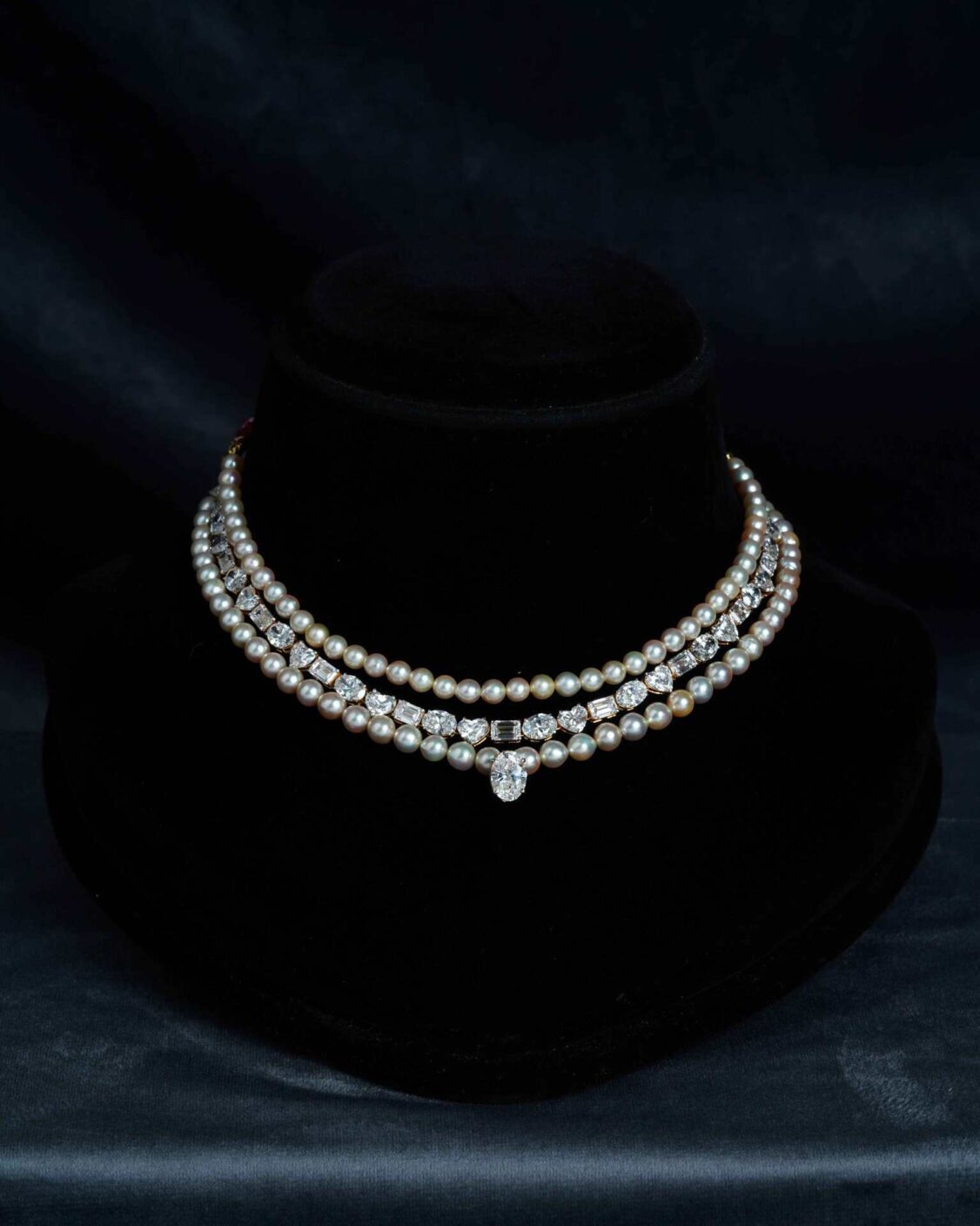Pearl & Lab-Grown Diamond Royal Choker Necklace