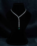 Emerald Drop Lab-Grown Diamond Y-Necklace